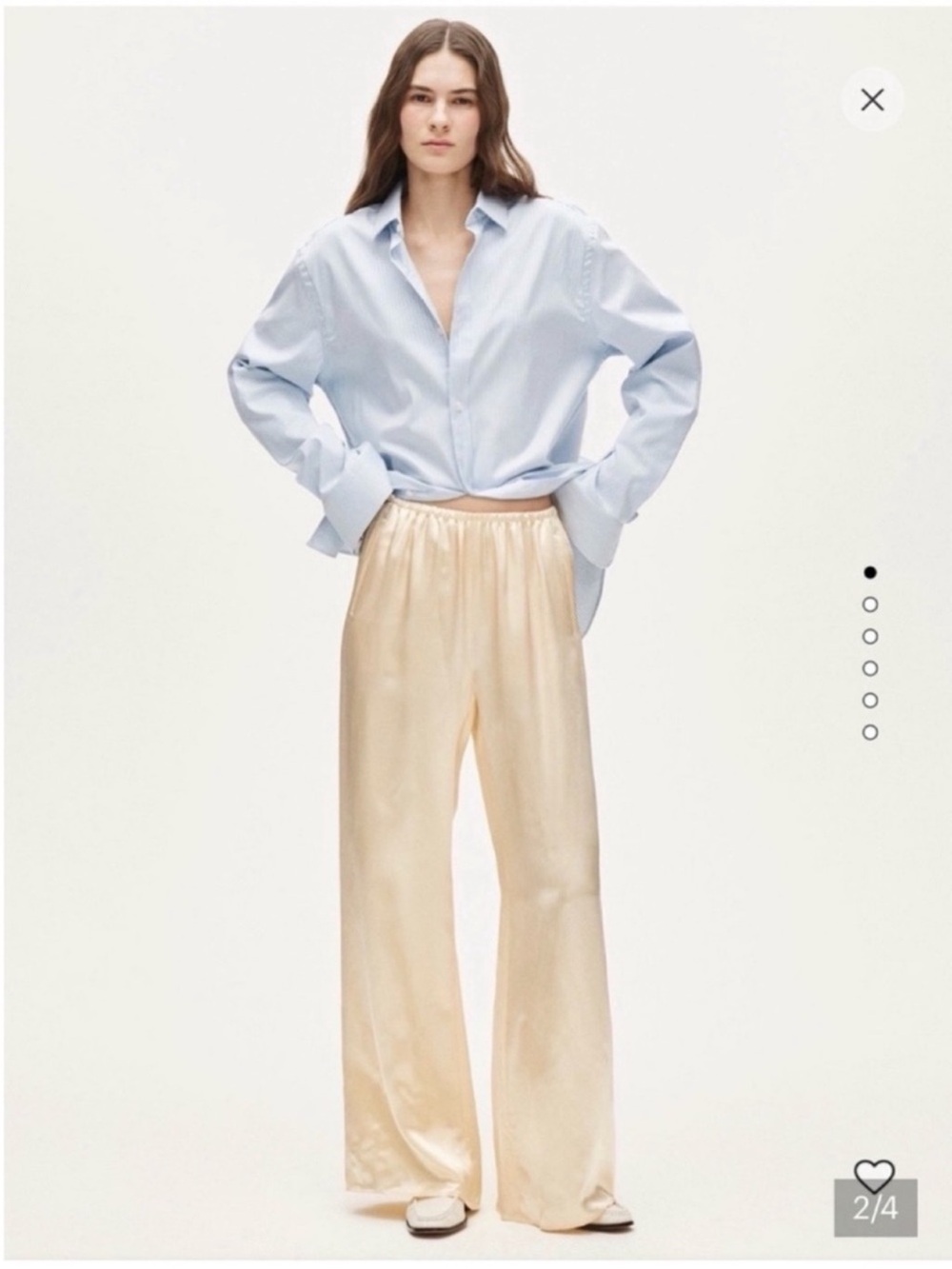 J.Crew Tall Cosmo pant in luster charmeuse Small-Tall